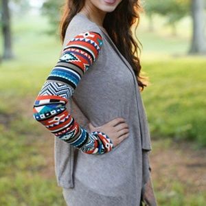 Tribal Sleeve Cardigan